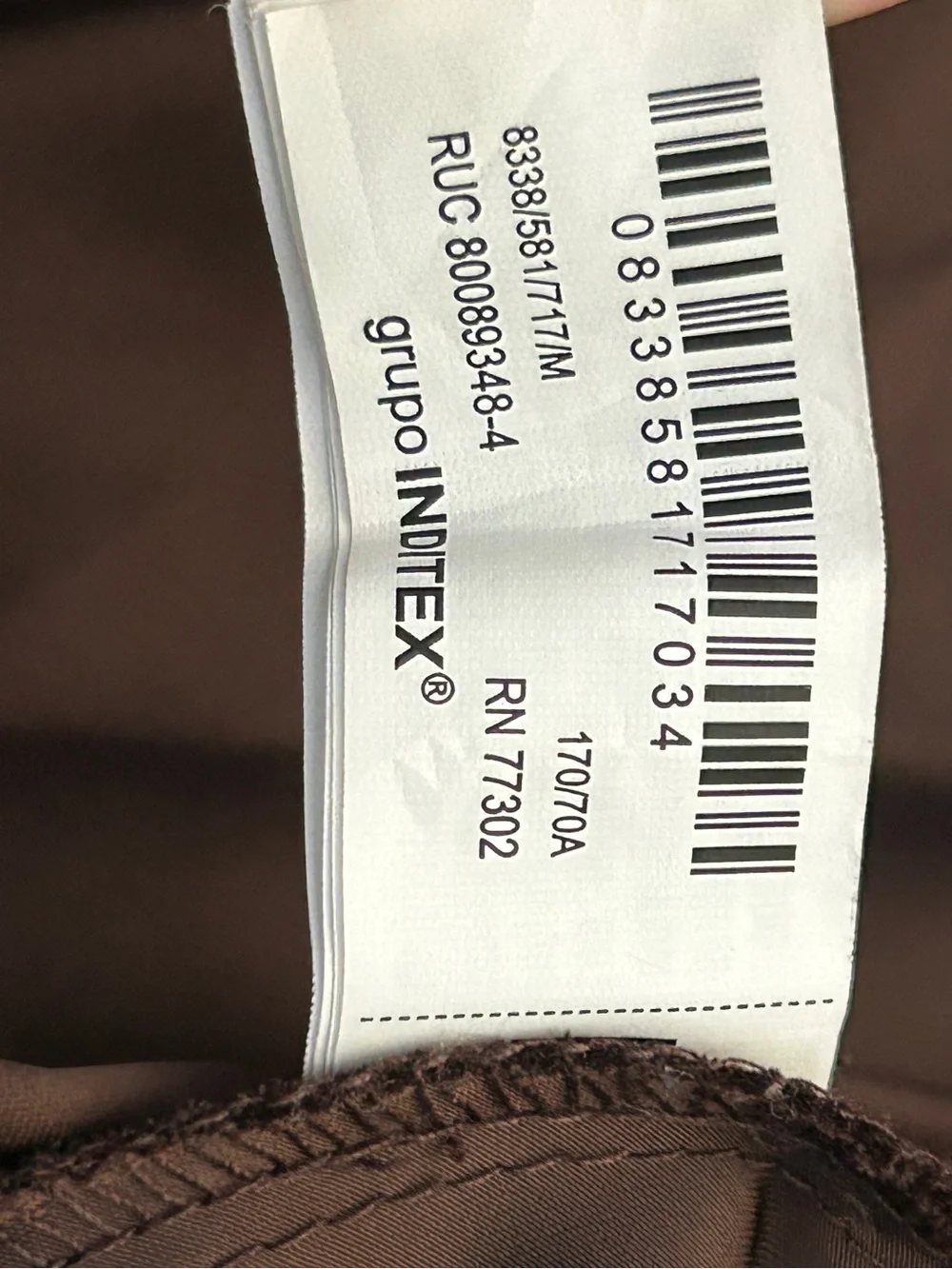 Zara satin flowing skirt in brown size medium